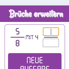 Brüche erweitern